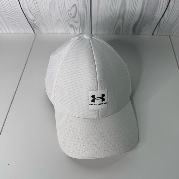 Under Armour Hat Mens XL/2Xl White Vent UA Classic Fit - Picture 1 of 5